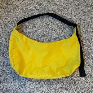 BAGGU - Large Nylon Crescent Bag Yellow